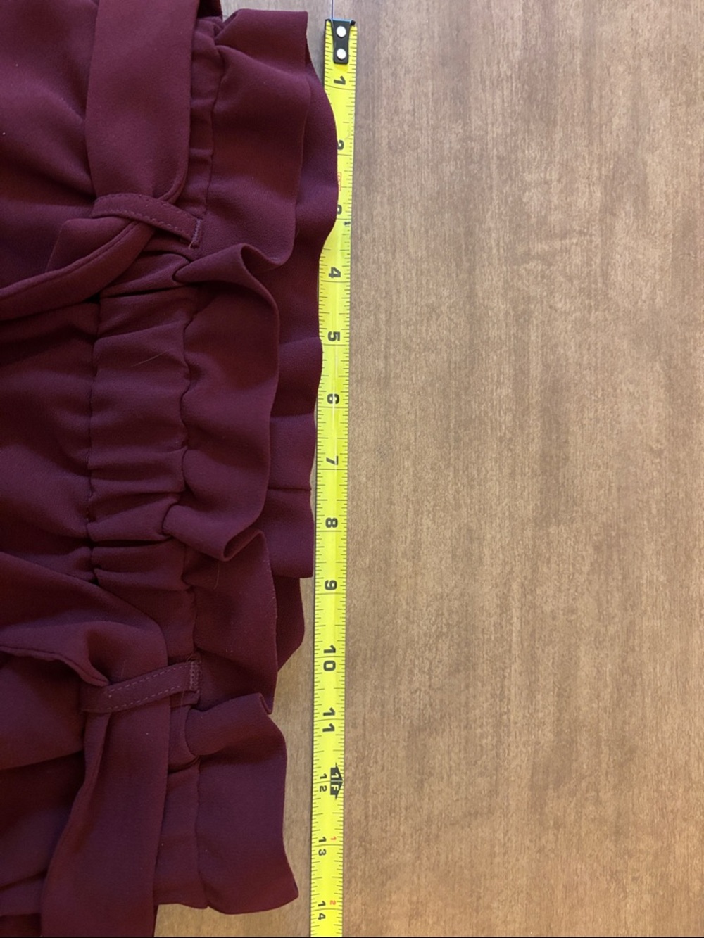 Express burgundy mini skirt XS - Picture 4 of 5